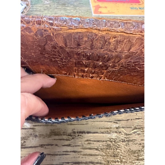 Vintage Alligator Clutch Purse